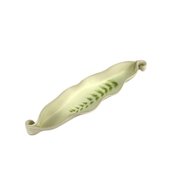 Hilborn Canadian Ceramic Leaf Dish - Handcrafted Art Pottery With Leaf Design - Picture 2 of 7